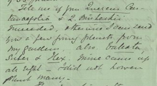 Extract of letter from Playfair to Hooker
