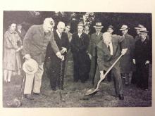 Earl Warren Plants Cork Seedlings 1944